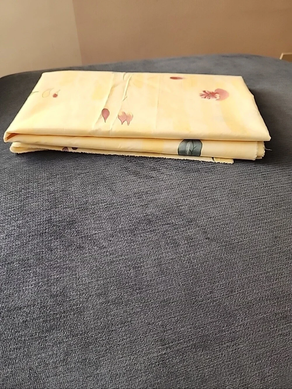 Vintage 80s  Crosscill Botanica Yellow Floral  Fabric L72